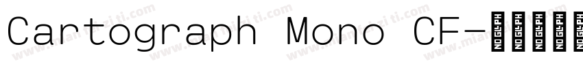 Cartograph Mono CF字体转换